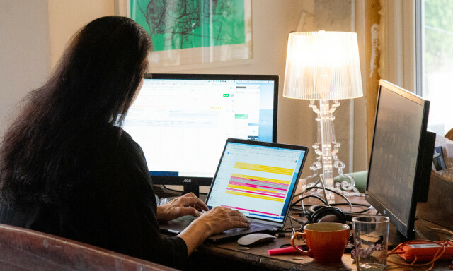 image: Fire av fem: Tungt å jobbe hjemme